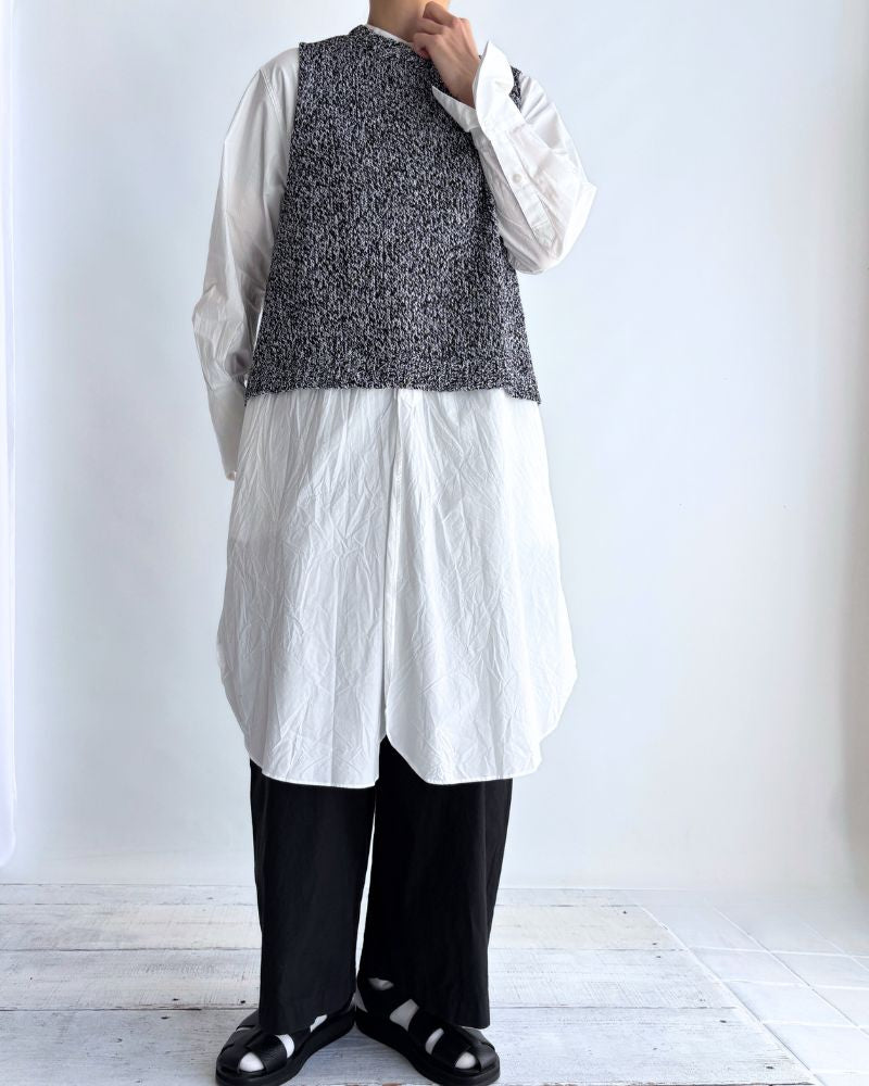 Low Gauge Gima Knit Vest in Mix