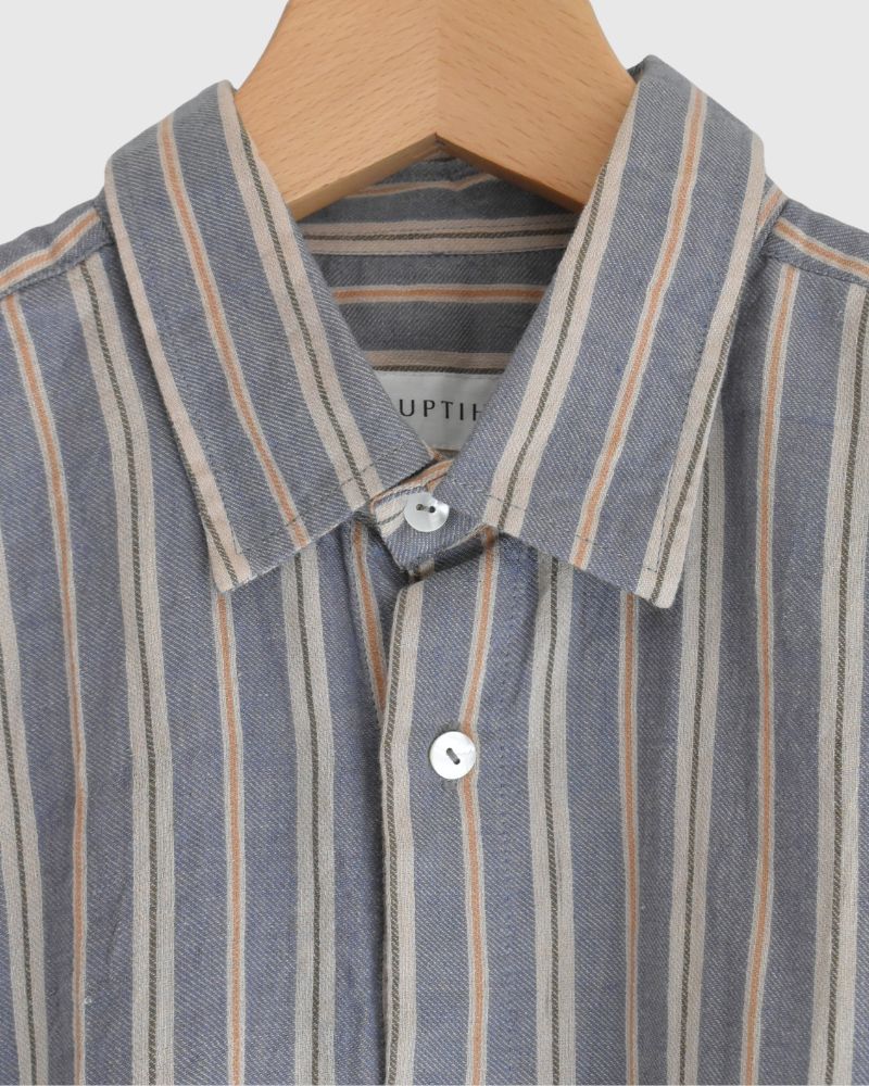 Bengal Stripe Shirt in GrayBlue