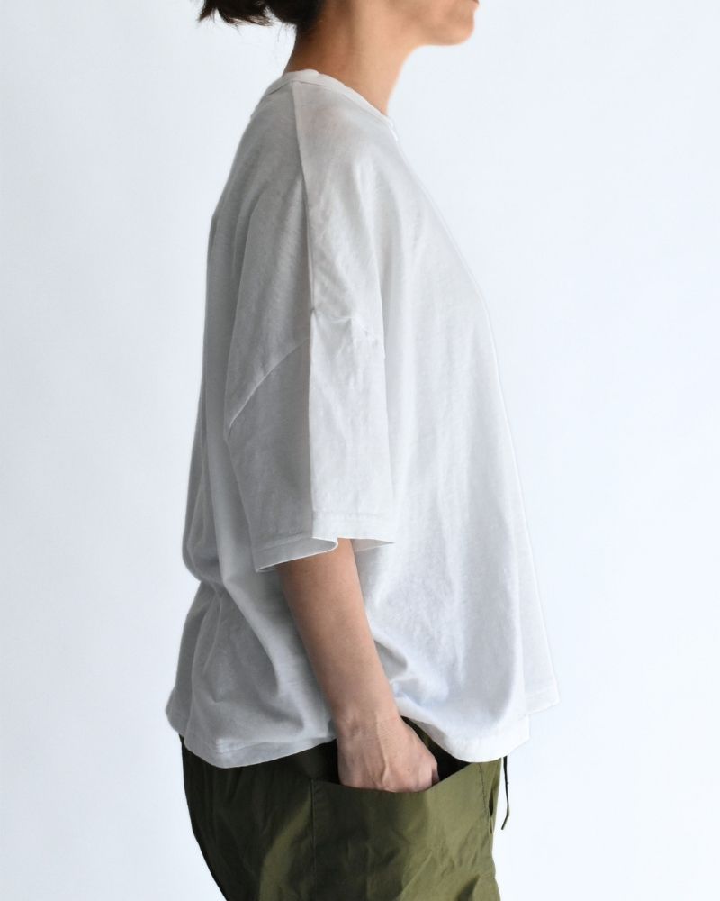 Wide T-shirt in White