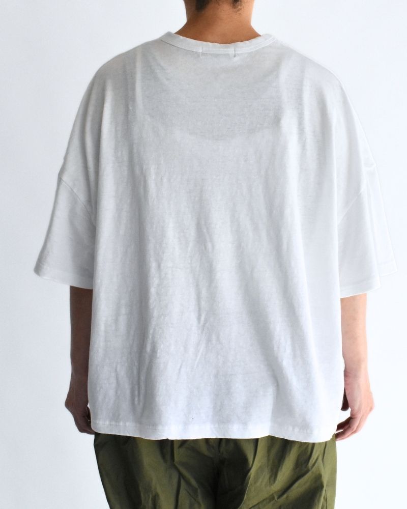 Wide T-shirt in White