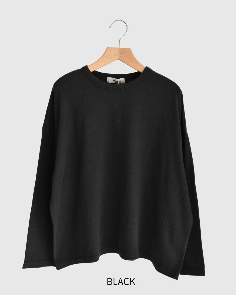 jersey pullover in Black