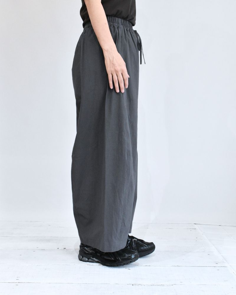 Barrel Leg Pants (Buff Cloth) in DarkGray