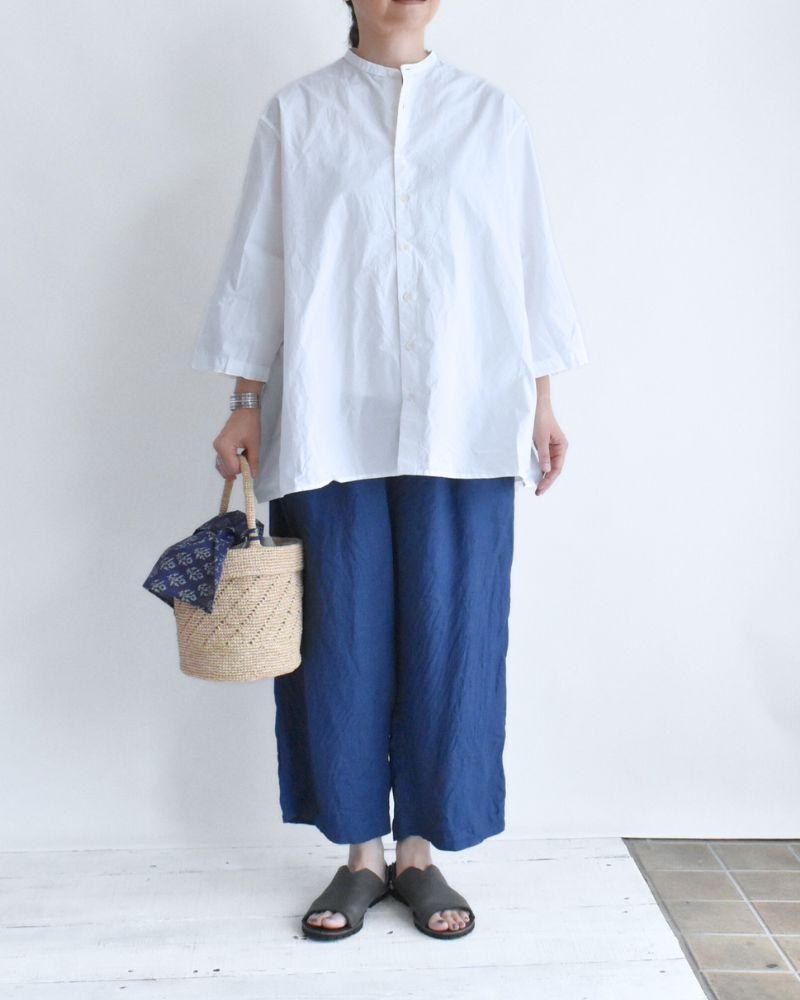 Gathered Blouse in White