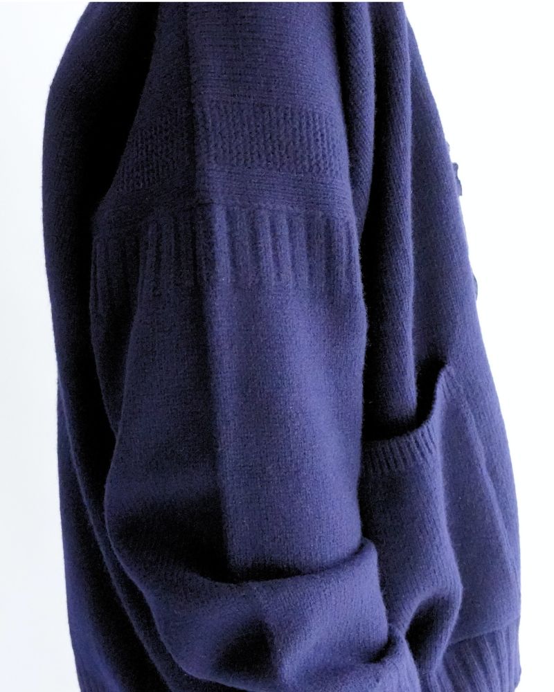 JANE V-neck Cardigan in Navy