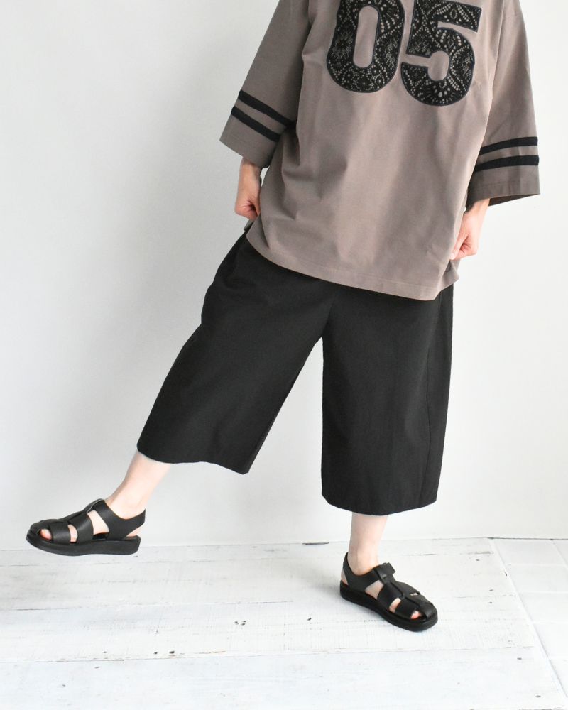 Vintage Cotton Oval Pants in Black