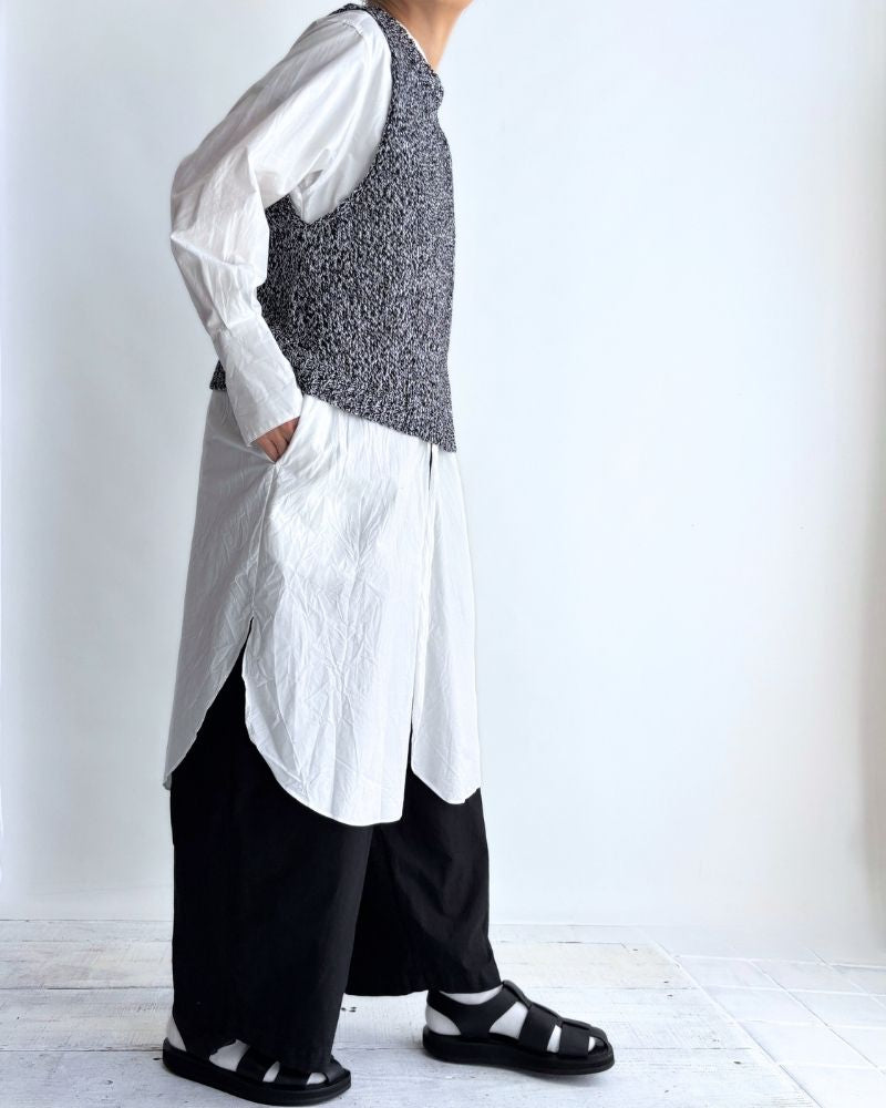 Low Gauge Gima Knit Vest in Mix