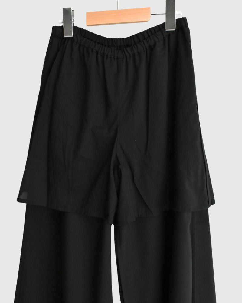 Tetoron Easy Pants in Black