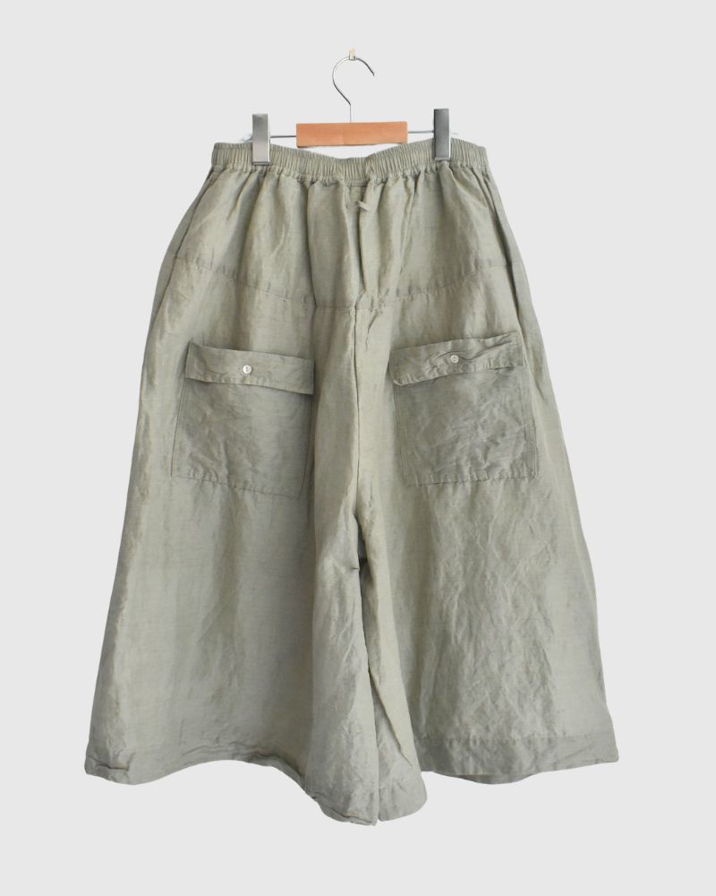 Handwoven Selvedge Cotton Linen Pants in LightKhaki