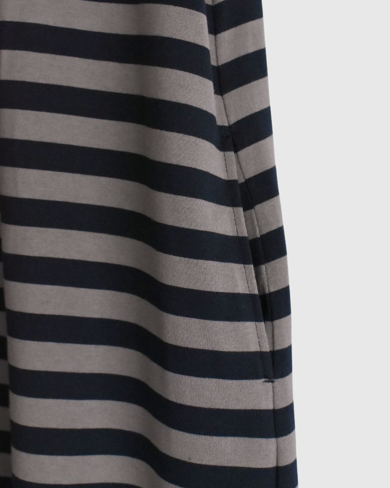 Sleeveless dress in Gray/Navy