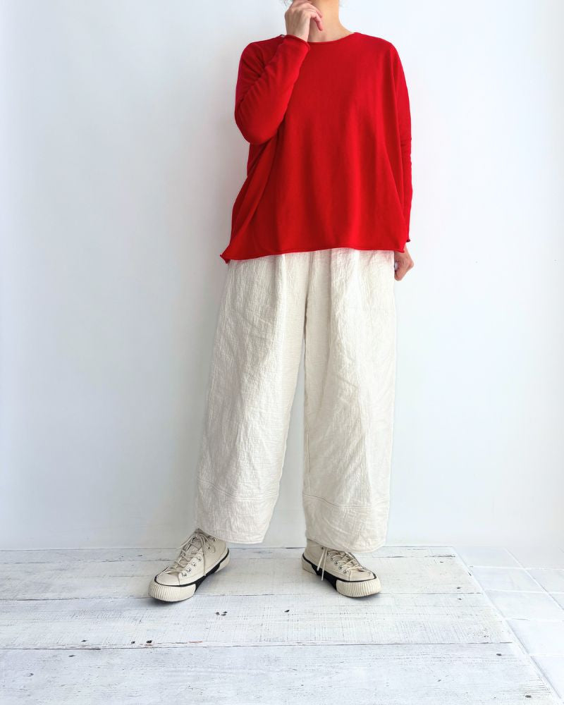 5-Color T-Line Pullover in Vermilion