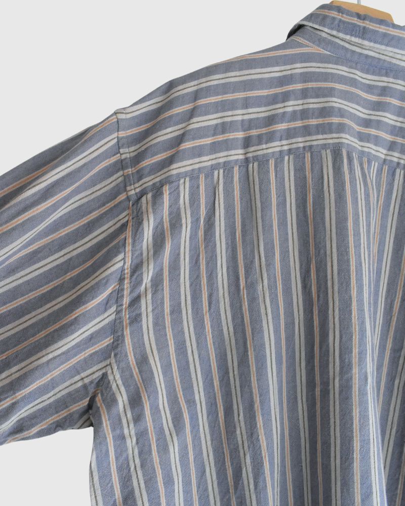 Bengal Stripe Shirt in GrayBlue