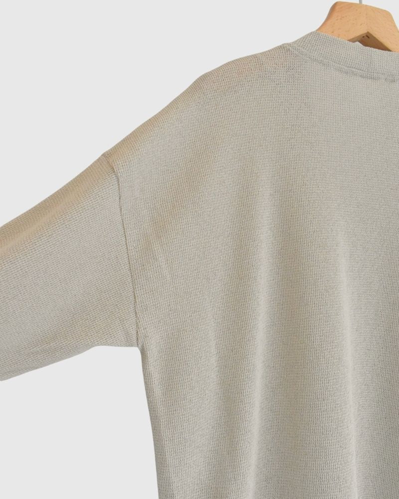 RANDOM WAFFLE CARDIGAN in Beige