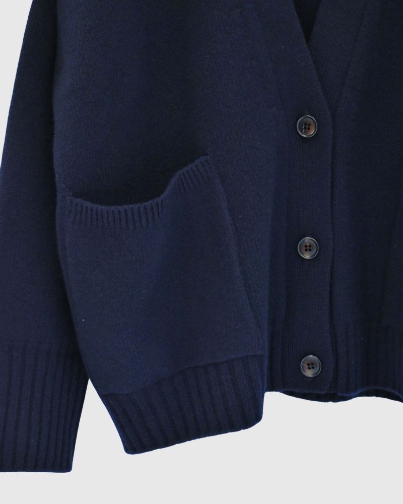 JANE V-neck Cardigan in Navy