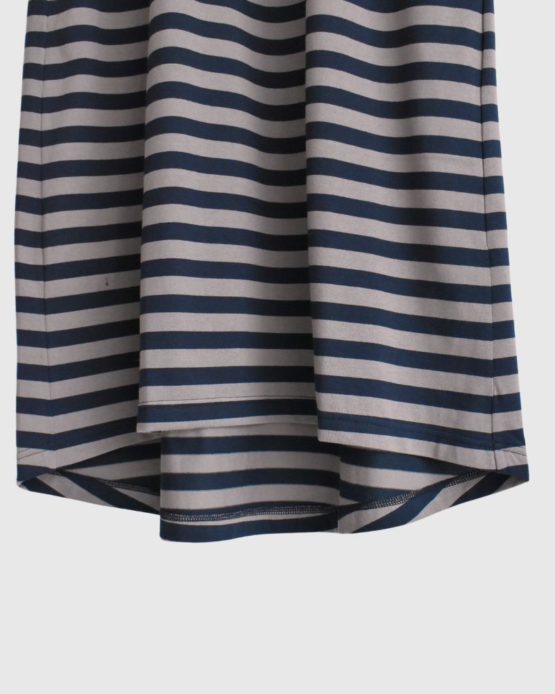 Sleeveless dress in Gray/Navy
