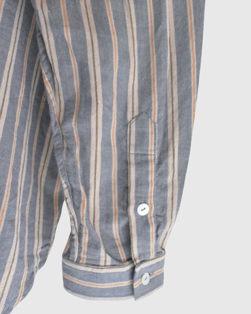 Bengal Stripe Shirt in GrayBlue
