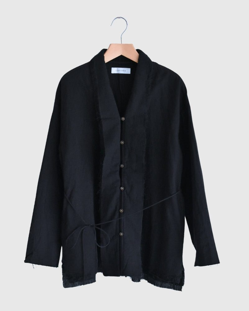 Sobokasu Khadi Jacket in DarkNavy