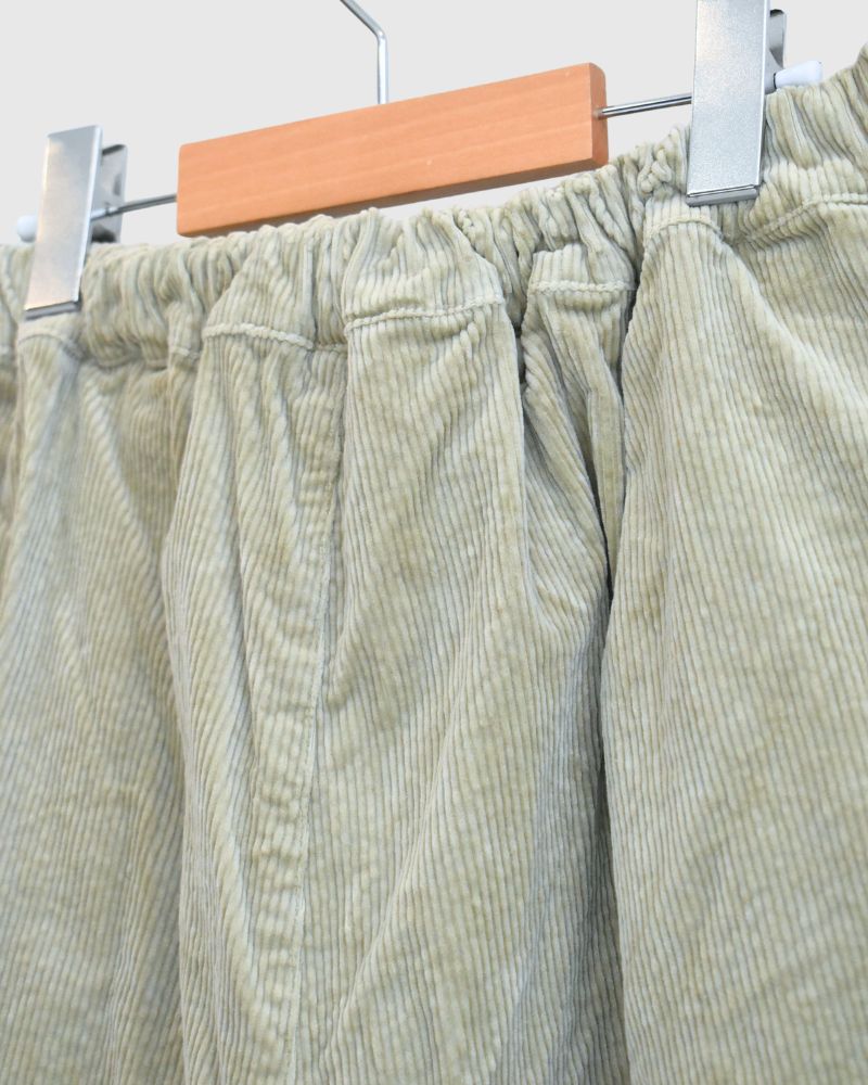 CORDUROY TAPERED PANTS in SageGreen