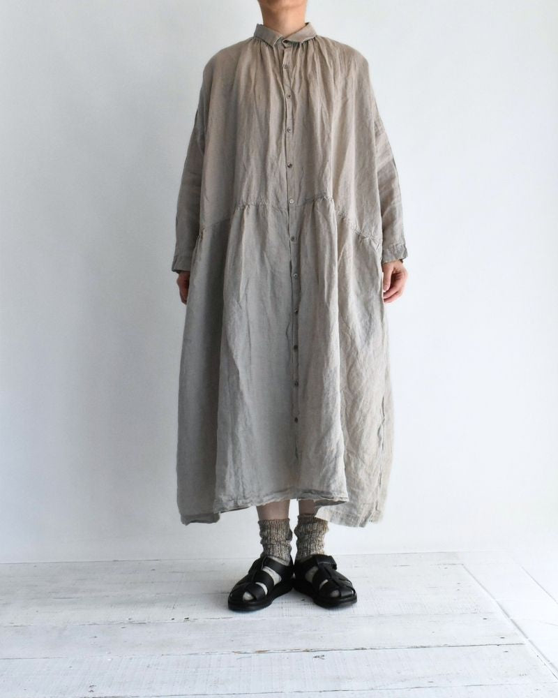 French Linen Dress in Natural