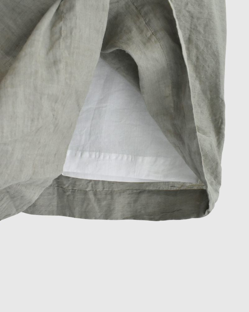 Handwoven Selvedge Cotton Linen Pants in LightKhaki