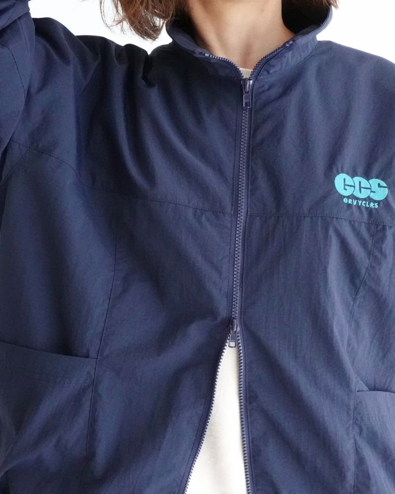 Light Shell S Taffeta Zip Jacket (MENS) in Navy