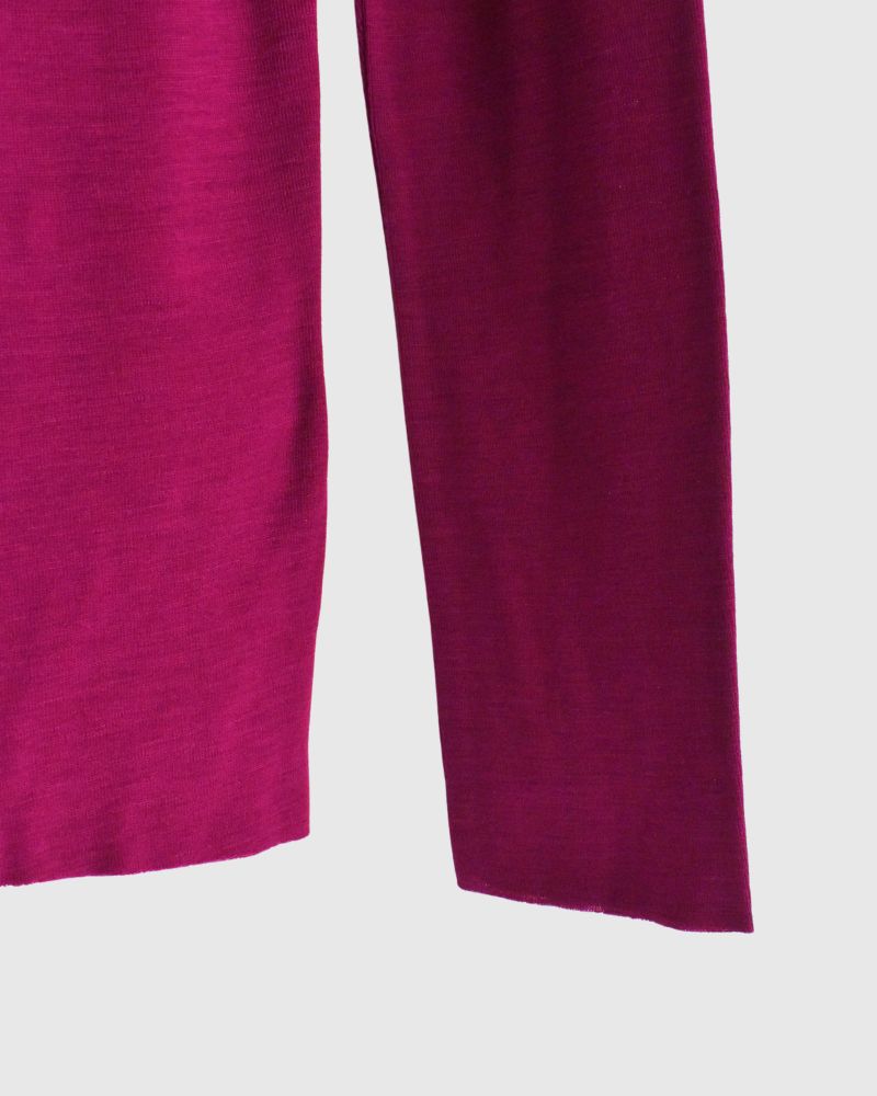 Crew neck slim fit (wool) in CherryPurple