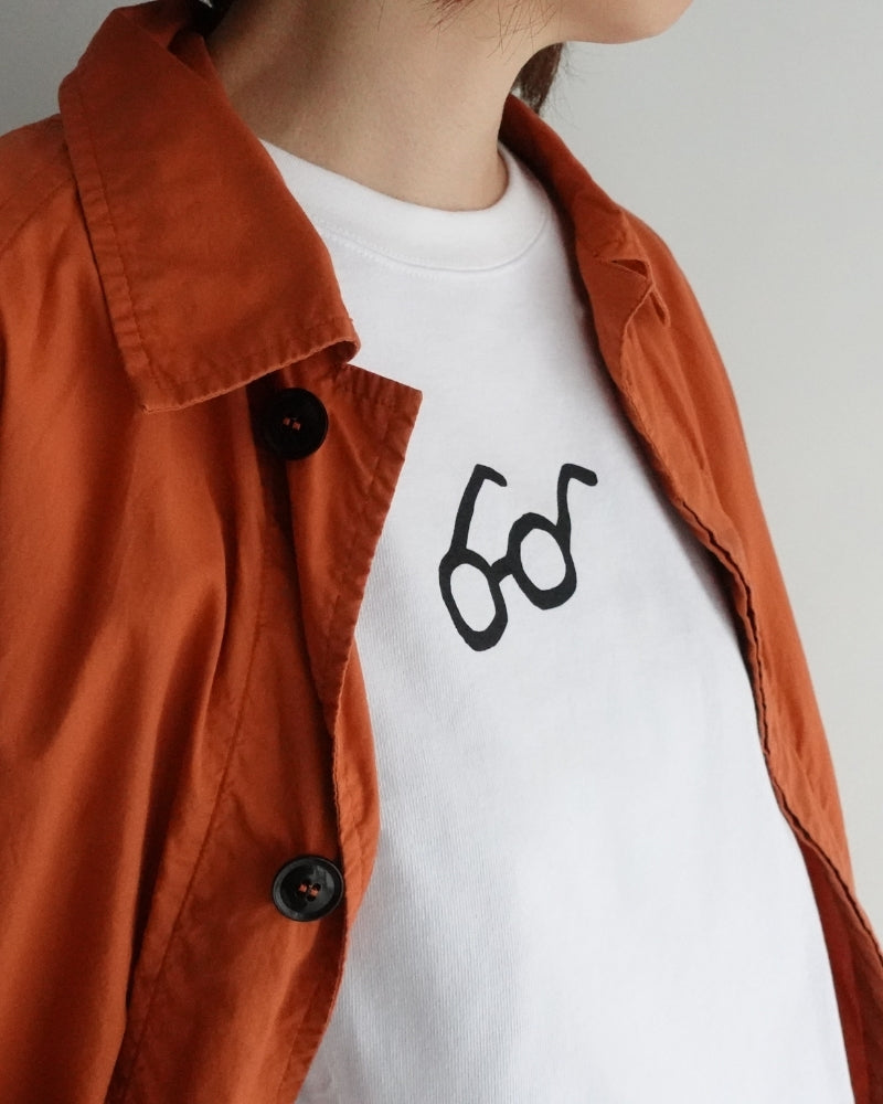 Men's Glasses Tee in White