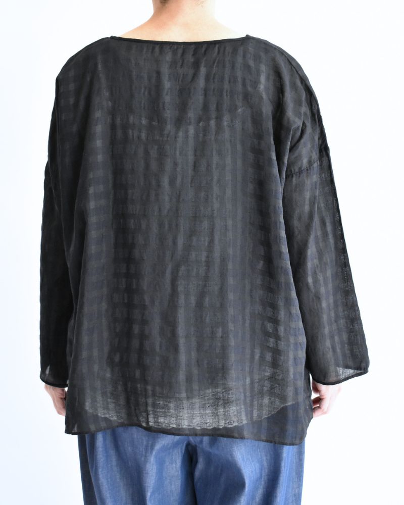 Drop Shoulder Smock in Black