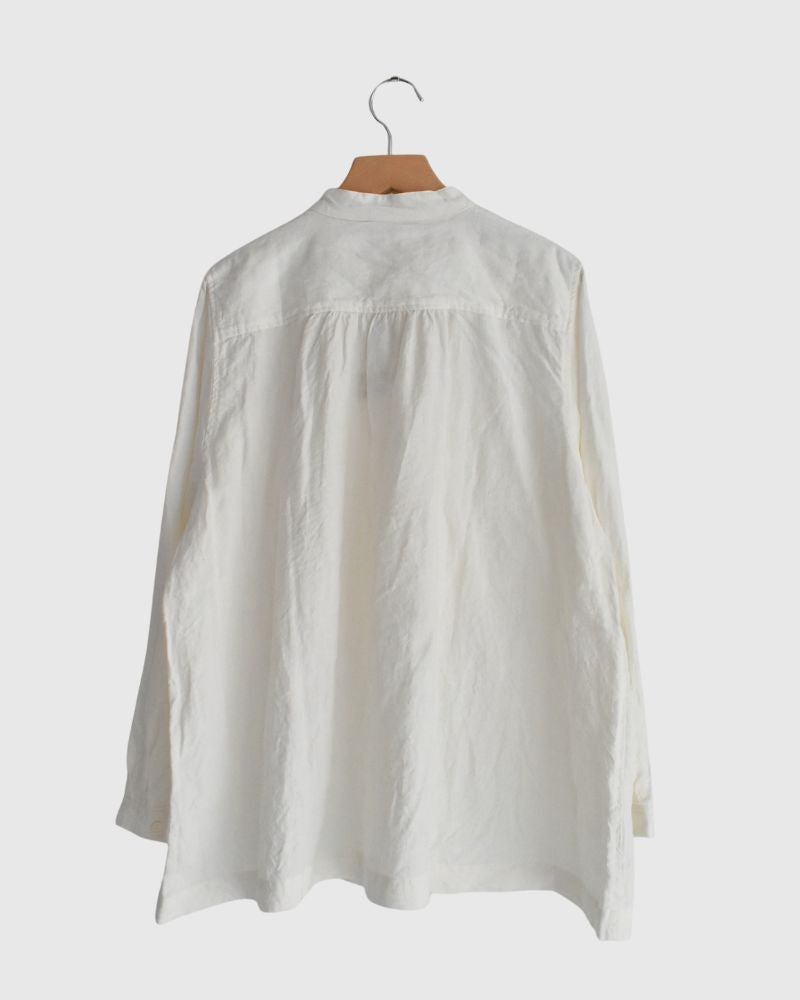 French Linen Shirt in White