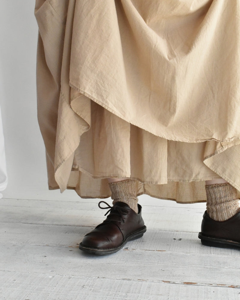 Rajasthan Gathered Skirt in Beige