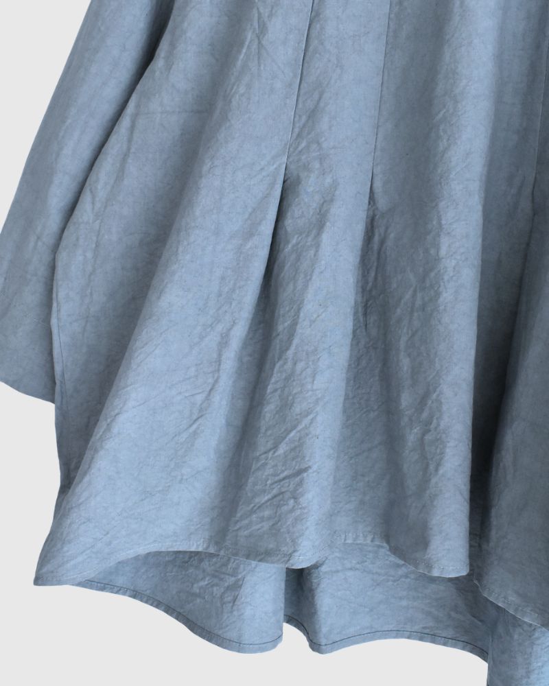 Tucked Blouse in GrayishBlue