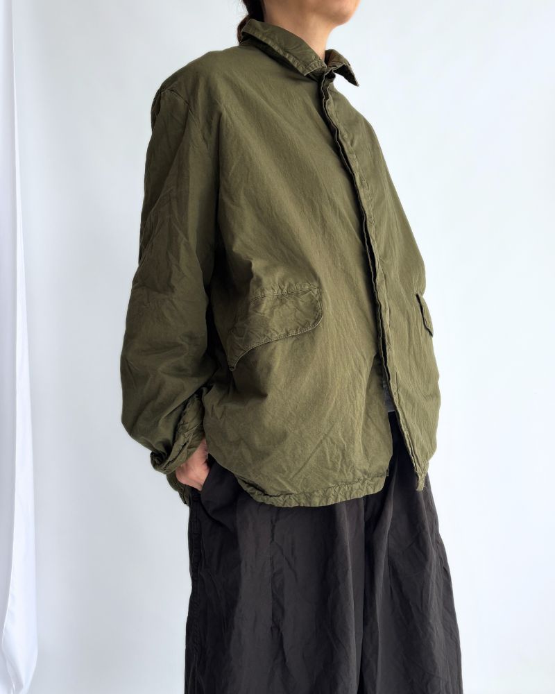 Garment Dye Short Coat in Khaki