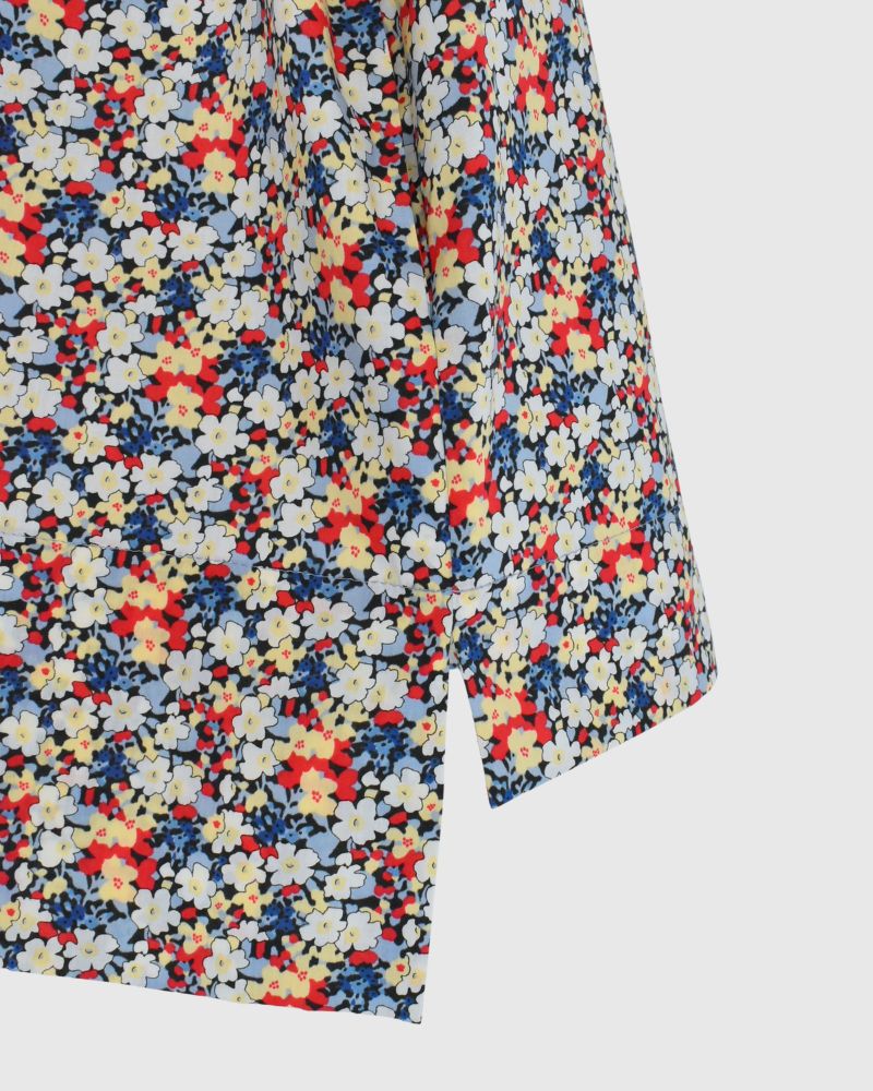 Boat neck blouse (LIBERTY)  in Red