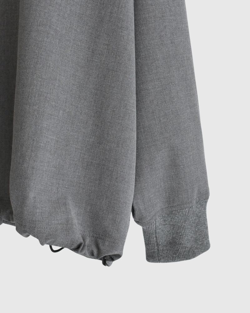 Unisex Drawstring Pullover in Gray