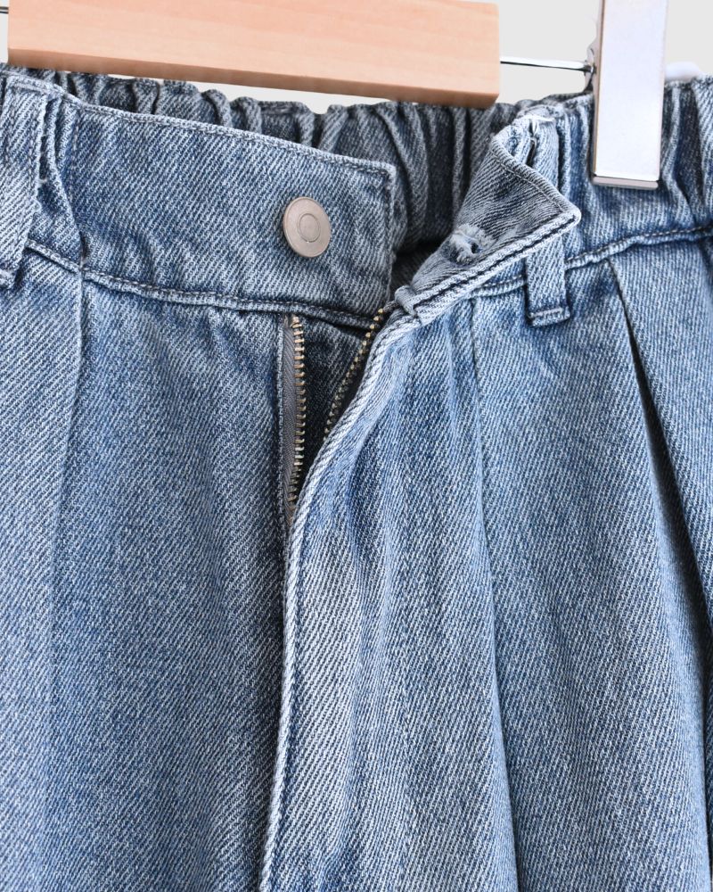 Hem Design Cocoon Silhouette Denim 'SAFY' in LightIndigo