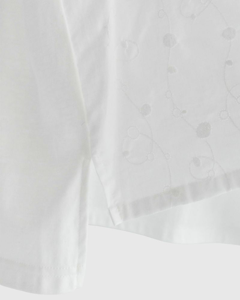 muratti crew neck wide pullover in White