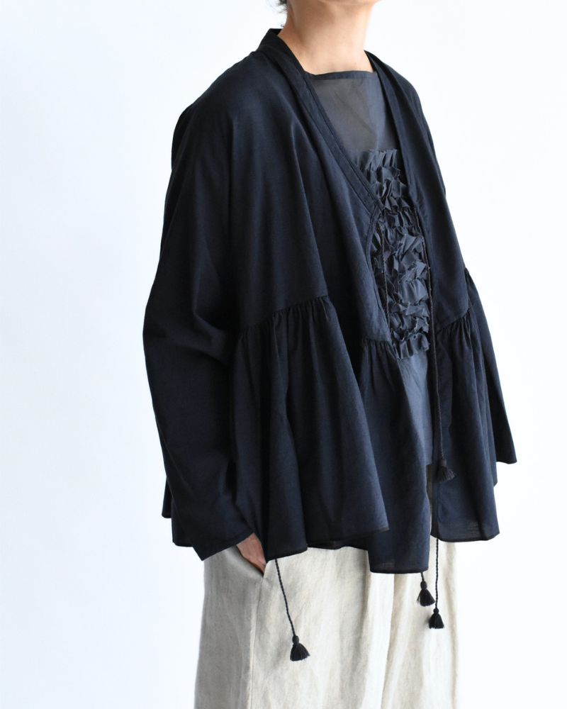 Handwoven Cotton Hakeme Cache-coeur in DarkNavy