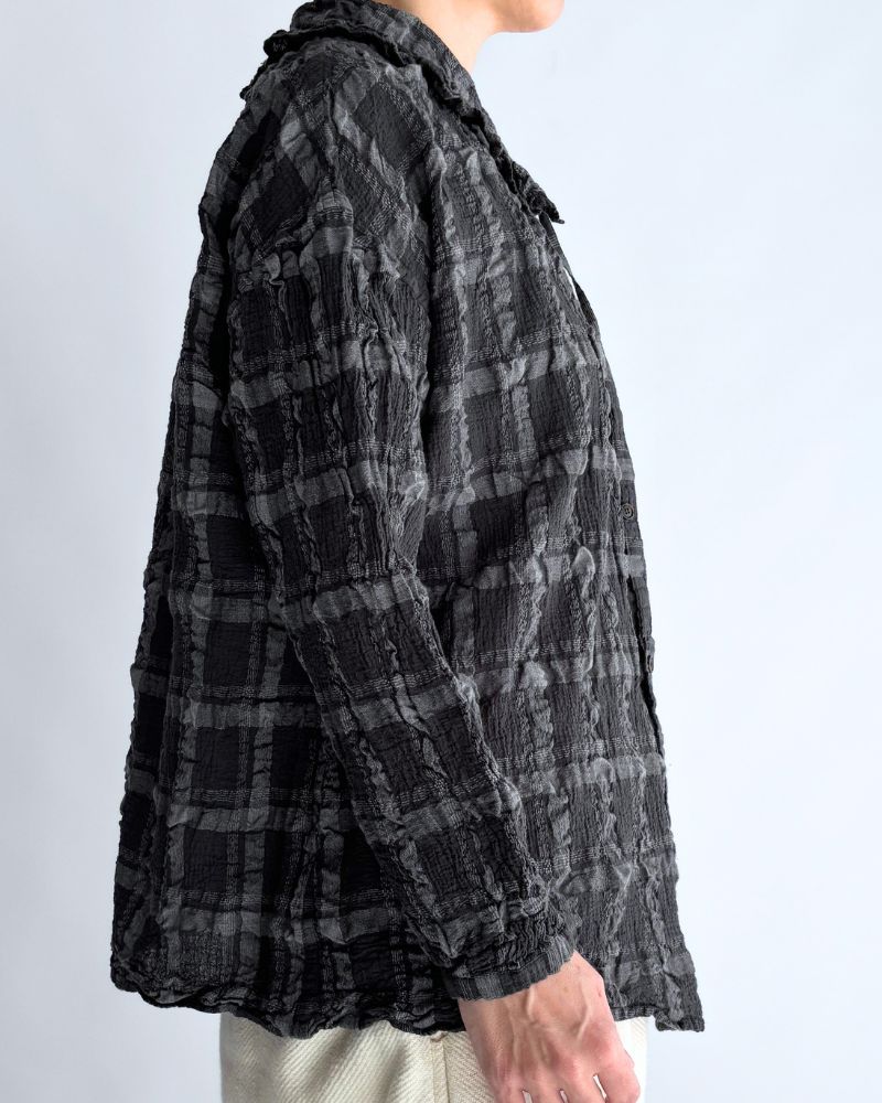 Favorite Check Blouse in GrayCheck