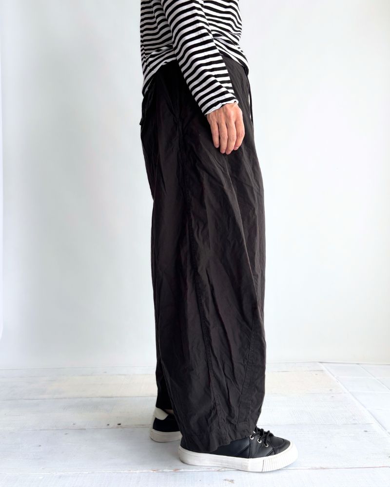 Cotton Silk Pants in Black
