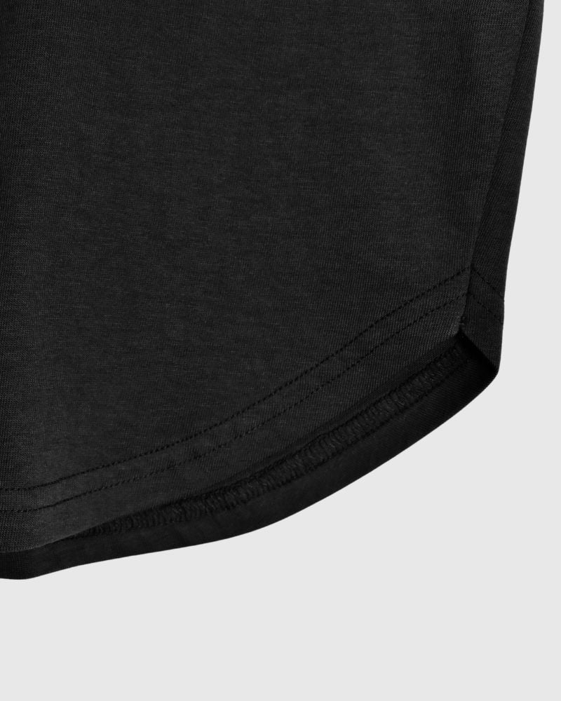 ROLLUP SLEEVE TOPS 'FERRIO' in Black