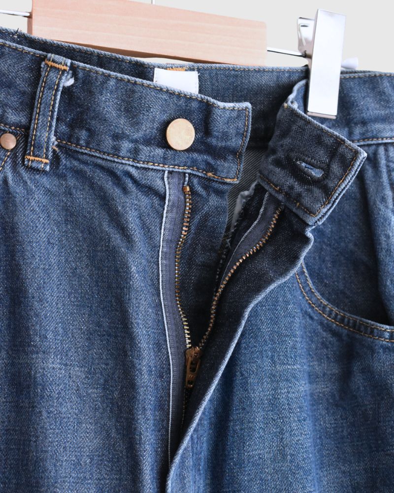 13oz Uneven Yarn Buggy Denim Pants in VintageWash