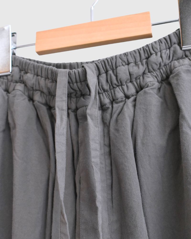 40s ORGANIC POPLIN (OVERDYE) EASY PANTS in SmokeGray