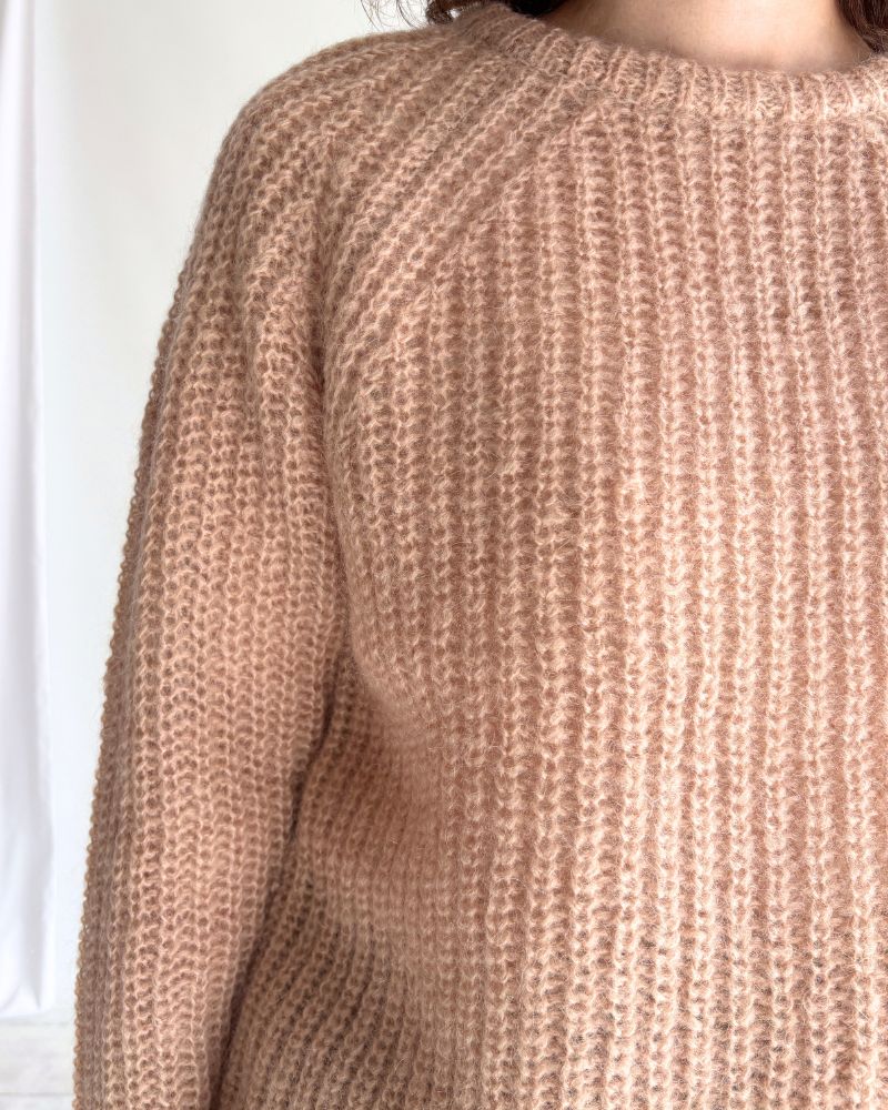 Mohair pullover in PinkBeige