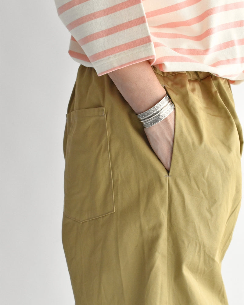 Chino Cloth POKKA Pants in Beige