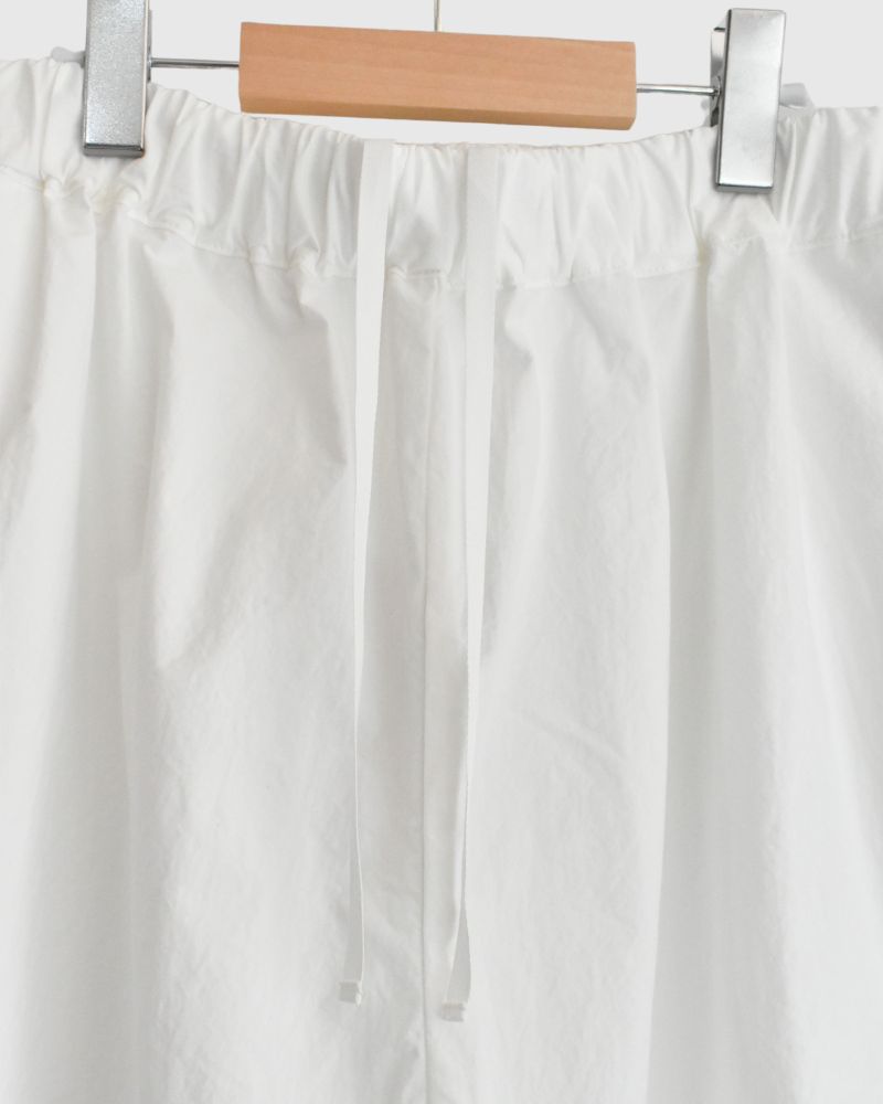 Relaxed Cotton Wide Pants in White