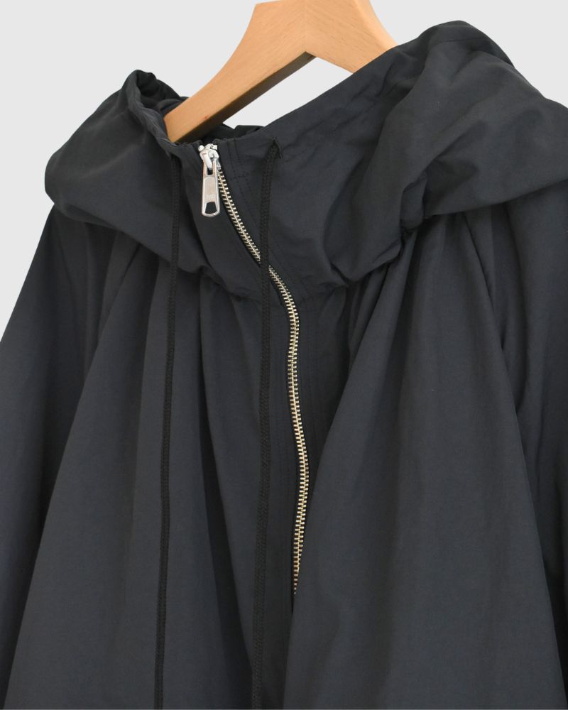 Oversized Hoodie Jacket in Black