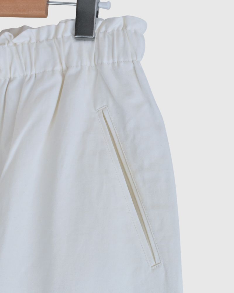 Seamless Side Wide Pants in White
