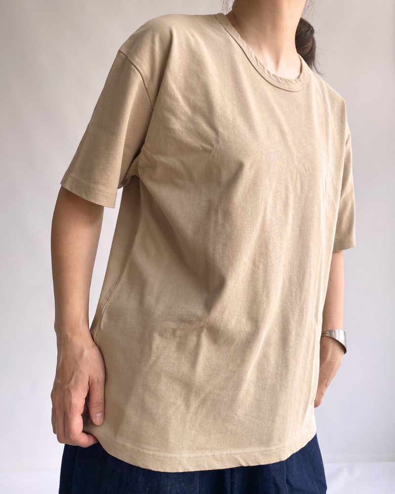 HIGH TWIST TWILL PULLOVER in Beige