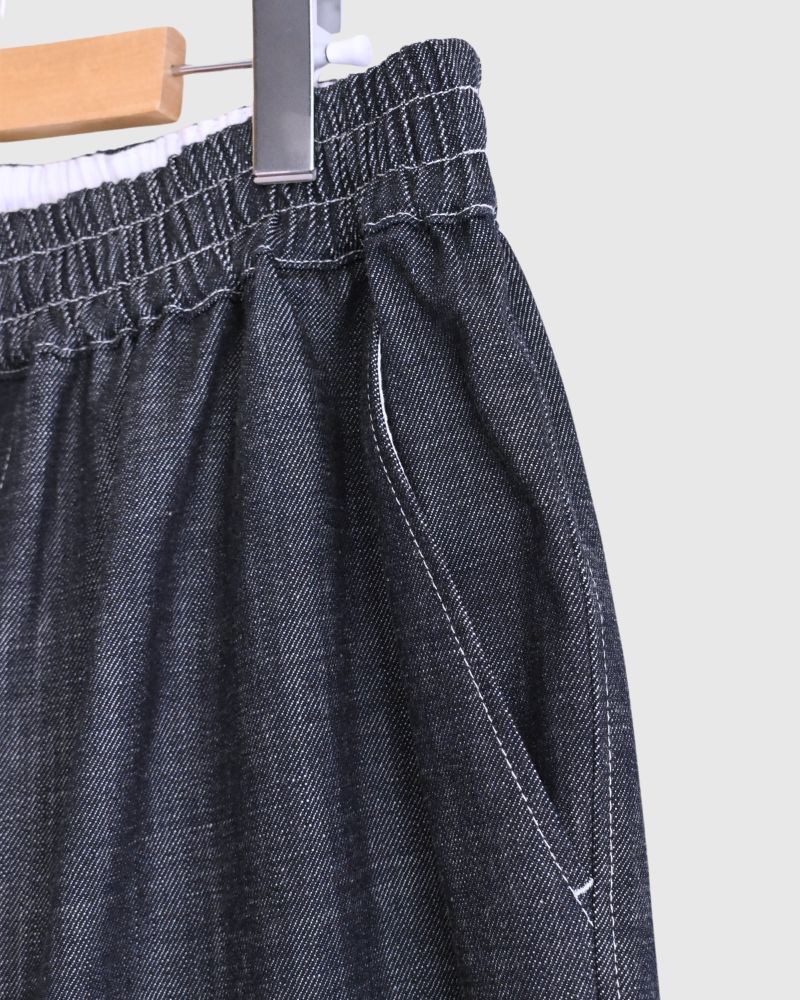 Big Pocket Wide Pants in Indigo