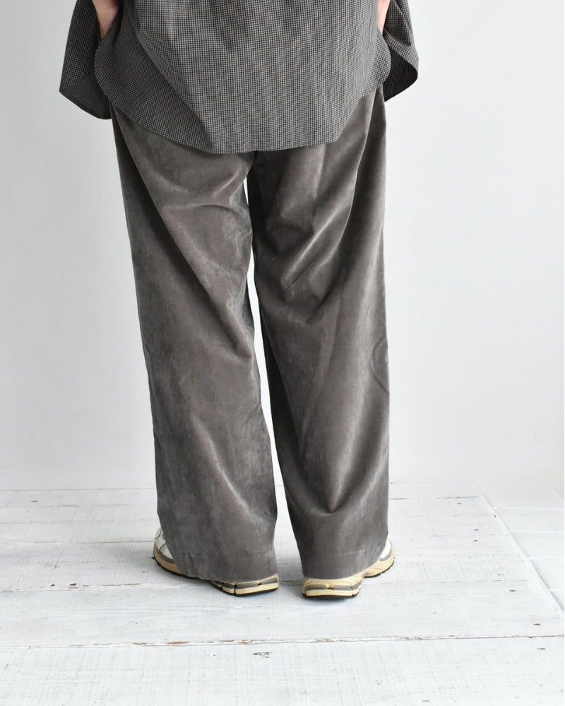 Velvet Semi Wide Easy Pants in Brown