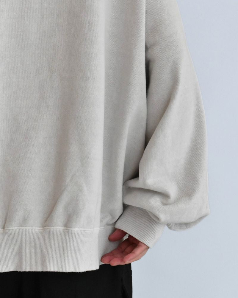 Pigment dye sweatshirt L/S in Ivory